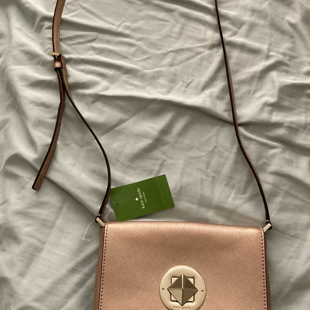 Kate Spade Gold Crossbody Bag